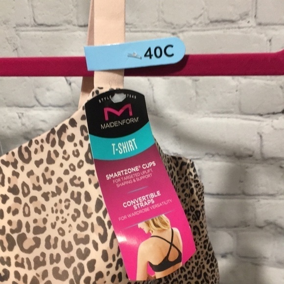 Maidenform T-shirt leopard print bra 40C NWT - Picture 2 of 5